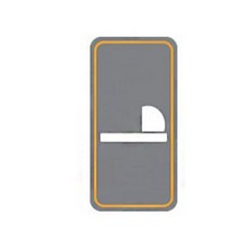 아크릴표지판 50x100mm 안내표시 양변기 2233 hii+15806IB