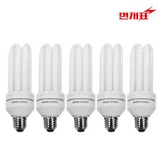 번개표 안정기 내장형 램프 20W E26, 주광색, 5개