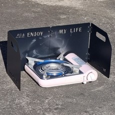 캠솔루 접이식 버너 바람막이, 캠솔 블랙, 1개