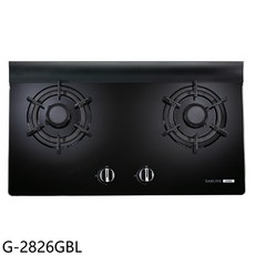 SAKURA櫻花 G-2826GBL 檯面式雙口瓦斯爐 黑色 時尚外觀 易清潔 安全熄火, LPG