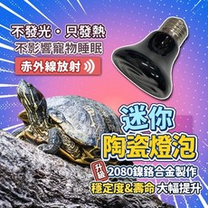 迷你陶瓷燈泡 寵物保溫燈炮 加熱穩定 不發光 只發熱 紅外線放射, 1個
