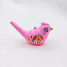 THE 1.TW 兒童塑料小鳥口哨 益智玩具 附掛繩, 1個, 粉色