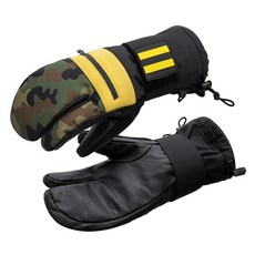 VXW 플리스 안감이 있는 방수 스노우보드 장갑 방풍 디자인 조절 가능한 후크 및 루프 손목 끈 버디 후크, X-Large