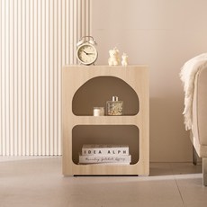 온드 A3타입 다용도 수납장 협탁 침대협탁 협탁테이블, 백아카시아, 1개