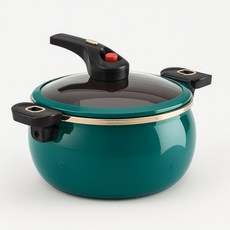 저압냄비 저압력솥 저압솥 저압력진공냄비 압력찜솥 인덕션저압냄비, 1개, 다크그린, 7000ml