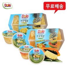 돌 후룻볼(4개입)x2팩(파인애플1팩+트로피칼1팩)/무배