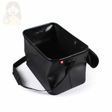 크릴백 접이식 밑밥통, 유니피스 국산접이식 밑밥통36리터(블랙)