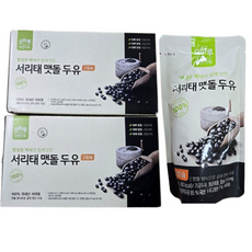 오하루 자연가득 서리태 맷돌 두유 무설탕 무가당 국산 검은콩 (grk), 1개, 180ml