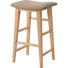 西力特原木吧台椅(63cm), 米灰色, 1箱