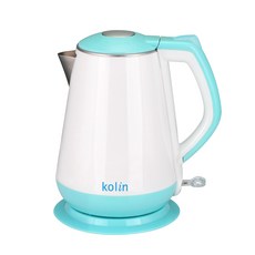 kolin歌林1.5L雙層防燙不鏽鋼快煮壺，1200W快速加熱，304不鏽鋼內膽，安全防燙, KPK-UD1519