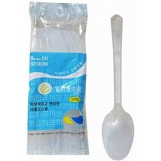 일회용 숟가락10P 일회용수저 업소용 가정용 야유회 소풍 캠핑 휴대용, 1봉10개입, 150개, 10개입
