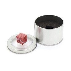 비즈 마그네틱 취미 자석 구슬 블록 성인용, 3 mm빨강 216장+철상자