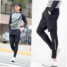 남성래쉬가드바지 남자레쉬가드비치웨어테잎반바지 남성하의 DHO3368BK