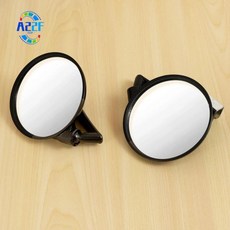 자동차 사각지대 거울 측면 볼록 광각 원형 후방, 1개, 1. black