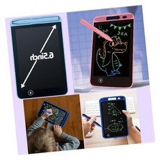 레인보우 6.5인치 칼라 1p LCD매직노트 드로잉보드 전자칠판 메모패드, 1개