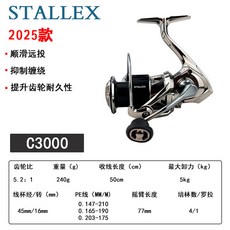 STALLEX C3000 紡車輪 順滑遠投 抑制纏繞 提升捲輪耐久性