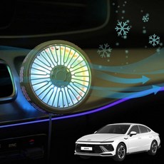 시즌2 쏘나타디엣지 송풍구호환 공기순환선풍기, 블랙, 1개