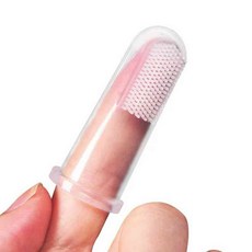 강아지건강 관리 반려견 손가락칫솔 2p 치석제거 입냄새제거, 강아지칫솔2P