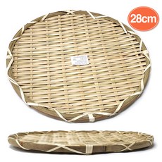 대나무 회채반 28cm / 죽제품 대나무회채반 대나무채반 전채반 부침개채반 튀김채반 튀김접시 모밀판, 1개