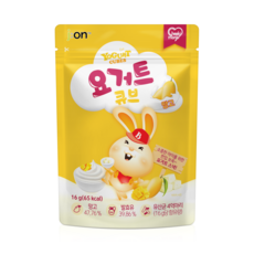 [새로운맛 2종 추가(바나나맛 사과맛)]치키몽키 요거트큐브 6가지맛(플레인 딸기 블루베리 망고 바나나 사과), 1개, 망고맛, 16g