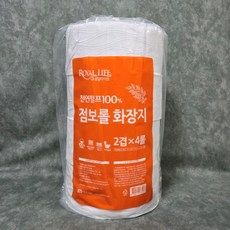 로얄라이프 천연펄프 2겹 무향 무형광 점보롤 화장지, 4롤, 1개, 150m