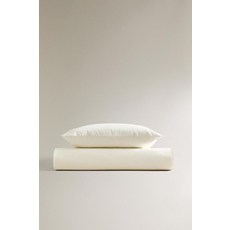 zara 자라 피케타 자수 유아용 이불 커버 - 스크래치 화이트, 싱글