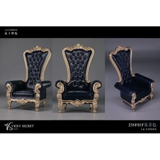 【616toys】 VSTOYS 1/6 23SF01E 歐式女王沙發 場景配件, 藍金, 1個