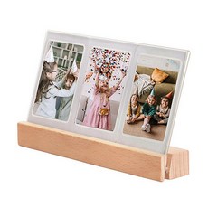 CAIUL 彩友樂 LED燈立式相框，適用於 Instax Mini 3吋相片展示架, 1個, 單一商品