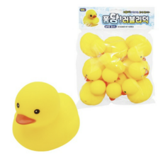 아가플러스 삑삑이 미니 목욕오리 완구 9p 세트, 1세트