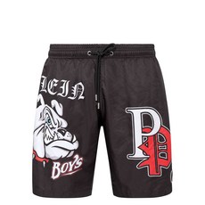 필립플레인 불독 프린트 스윔 쇼츠, 블랙계열