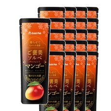 골드팩 과일바 망고 주스 젤리 샤베트 파우치, 80g, 20개