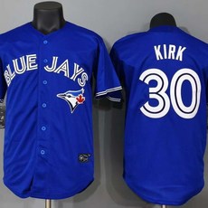 자수 블루 버드스 KIRK 컬러 야구 셔츠