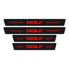 도어 스커프 문턱 발판 스텝 가드 호환 폭스바겐 골프 로고 자동차 씰 플레이트 후면 트렁크 범퍼 스크래치 방지 스티커 3 4 5 6 7 8 MK3 MK4 MK7 2023, 4pcs_2
