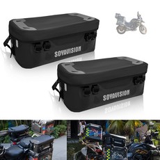 오토바이 수화물 가방 BMW R 1200 1250 GS LC 어드벤처 탑박스 팬니어 가방 케이스 수화물 가방용 추가 가방, 2pcs Black B
