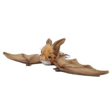 HANSA TOY 3064 蝙蝠 Brown Bat 絨毛娃娃, 10cm, 棕色