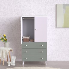 파로마 이프 토이 800 미니 도어형 옷장 FCH1003, 그린 FCH1003