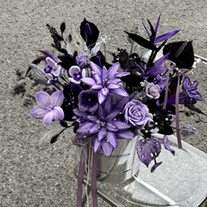 DIY 재료 투토리얼, 보라색 포옹 버킷 소재 가방