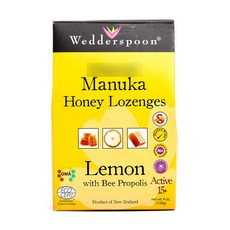 Wedderspoon n 麥盧卡蜂蜜 檸檬味 含蜂膠, 120g, 1盒