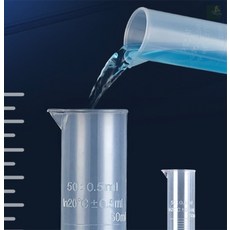 73스토어 플라스틱측정용기 플라스틱 실린더, 50ml