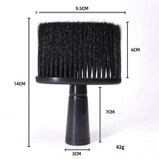 전문 목 얼굴 더스터 브러시 이발사 헤어 클린 수염 살롱 커팅, 2.Black, 1개