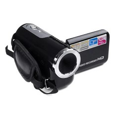 빈티지 디지털 카메라 회전식 스크린 캠 휴대용 청소년, 색상: 1. 검정색, 1개