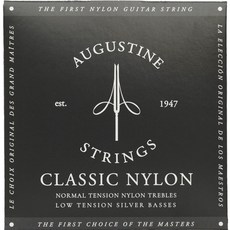 AUGUSTINE Classic Nylon 古典吉他弦 低張力銀線弦 中張力尼龍弦, 1個, CLASSIC BLACK(低張力)