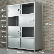 대형 스텐창고 옥상 스틸 시골 베란다 도구 수납장 공구 3단문 60x35x140, [4단 도어] 100x50x180