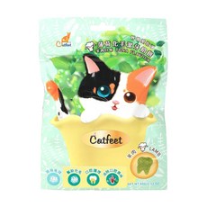 喜花貓 CatFeet 薄荷化毛潔牙餡餅 蔓越莓化毛潔牙餅 60g 嫩雞/鮭魚/鮪魚口味可選, 羊肉, 1個, 薄荷 60g