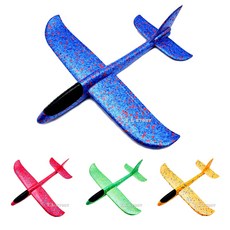 스티로폼 조립 비행기 4색 에어글라이더 스펀지 핸드 글라이더 어린이 답례품 선물 판촉 야외놀이 장난감 (TL), 랜덤, 1개