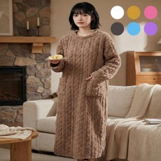 유니바운드 겨울잠옷 홈웨어 여성원피스 임산부원피스 임산부잠옷 실내복