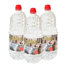 으뜸 세탁물헹굼전용 식초, 3개, 1.8L