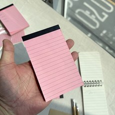 2컬러 뜯어쓰는 A7 미니 메모지 휴대용 단어장, 1개, 상세페이지 참조, A7 핑크