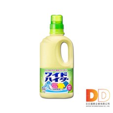日本KAO花王 寬效去漬氧系漂白劑 1000ml (黃瓶) 衣物增白去黃 彩漂液, 1個