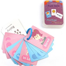 엣스앤 요요키즈 영어낱말카드_날씨와 기분 유아 어린이집 유치원 영어학습교구